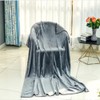 Double Dark Grey Luxury Super Soft Plush Flannel Fleece Blanket