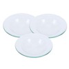 Baluue 3pcs Wax Melt Liners Heat-Resistant Glass Dishes for Essential