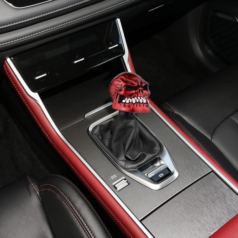 Padaodao Skull Shift Knob Big Teeth Gear Stick Shifter Car