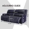 ULTICOR Extra Wide 75" - 100", Reclining 2 Seater Sofa,