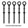 RiaYer 5 Pack Eye Bolt, 1/4” x 5" T316 Stainless