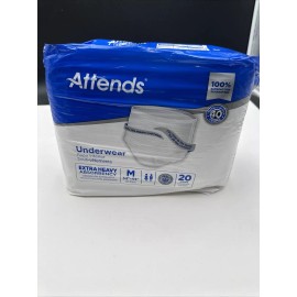 Attends Disposable Underwear Medium Moderate 20 Ct