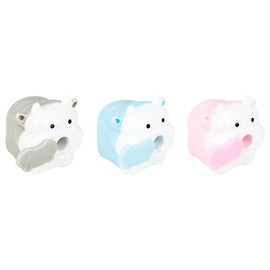 Random Color Cute Cattle Design Sharpener Cow Ox Kawaii Pencils Sharpeners Girls Gifts Stationery Office Supplies Nice Design Deft Processed, Writing and Correction Supplies，Pencil Sharpeners