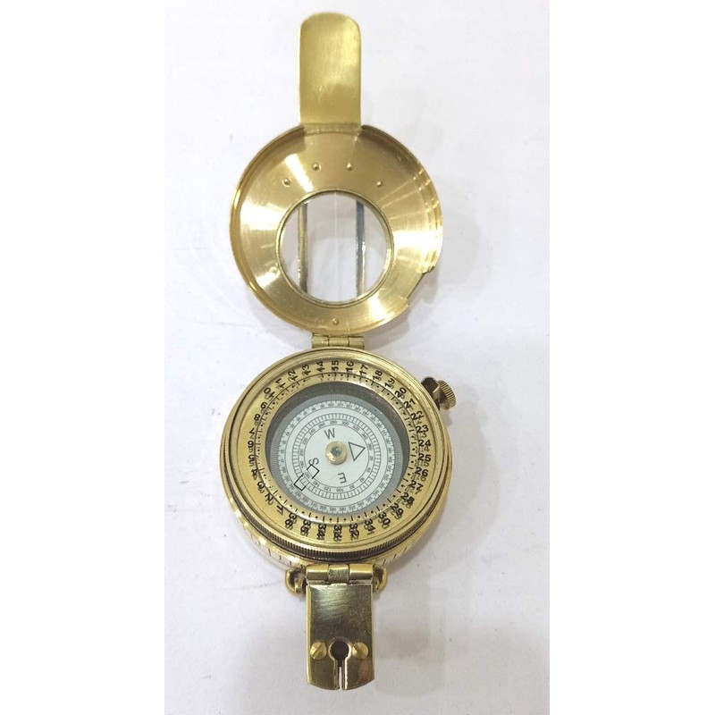 Nautical Vintage Military Navigational Marine Brass Compass 2.5 Pocket Antique