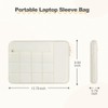 HSUWQLK Laptop Case 13.3 inch,13-13.3 inch Puffy Laptop Sleeve, Sand
