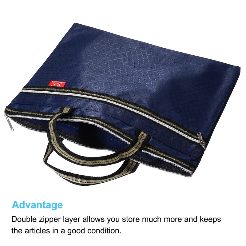 PATIKIL Waterproof Zipper File Bag, Documents Books Tools Storage Zip