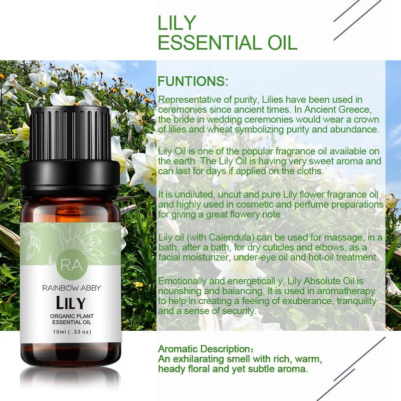 Lily Essential Oil 100% Pure Oganic Plant Natrual Lily Oil