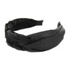 axy HRZO1 Headband with Two Different Fabrics and Braid Detail