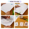 36 Sheets Holographic Sticker Paper, Clear Vinyl Sticker Laminate Film