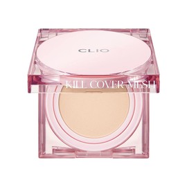 CLIO KILL COVER MESH GLOW CUSHION SPF50+ PA++++ (#4 GINGER) Korean Cosmetics, Transparent, Shiny Skin, Beauty Essence, Pore Cover, UV Protection