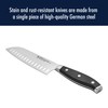 Henckels Forged Premio Hollow Edge Santoku Knife, 7-inch, Black/Stainless Steel