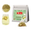 XIEJINJI Chamomile Jasmine Tea Bags, 3.2g x 40 Count,Pyramid Clear