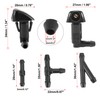 X AUTOHAUX Front Windshield Washer Nozzles Kit with 2 Meters