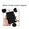 Number Pad Wired 19 Key USB Interface Drive Free Portable