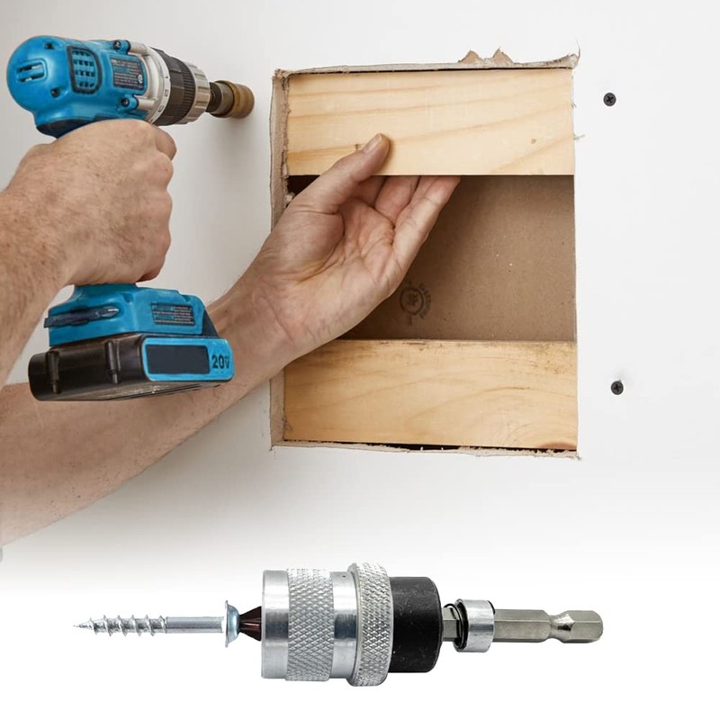 Saipor Magnetic Drywall Bit Holder with S2 Screwdriver Bits 1/4