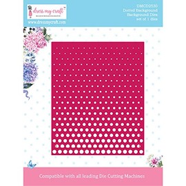 DRESS MY CRAFT/CRAFTER'S 3PL DMCD2530 Metal Punch, Polka Dot, BKG, Background - Dotted, One Size
