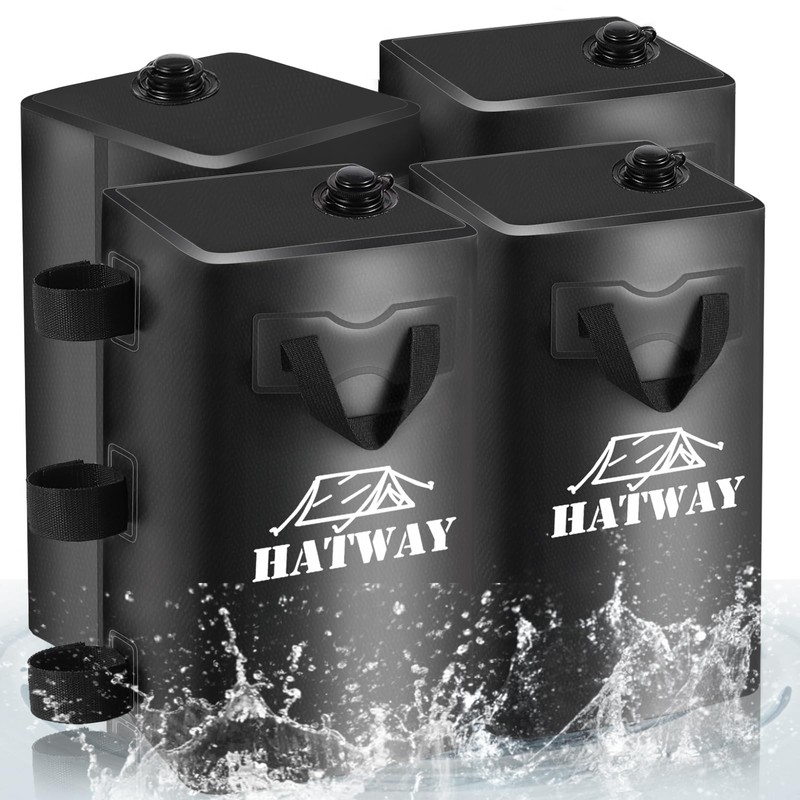 Hatway Canopy Weights,176 LBS Water Bag Set of 4 Leg