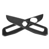 Seat Adjustment Button Panel Trim Soft Carbon Fiber Decoration Fit