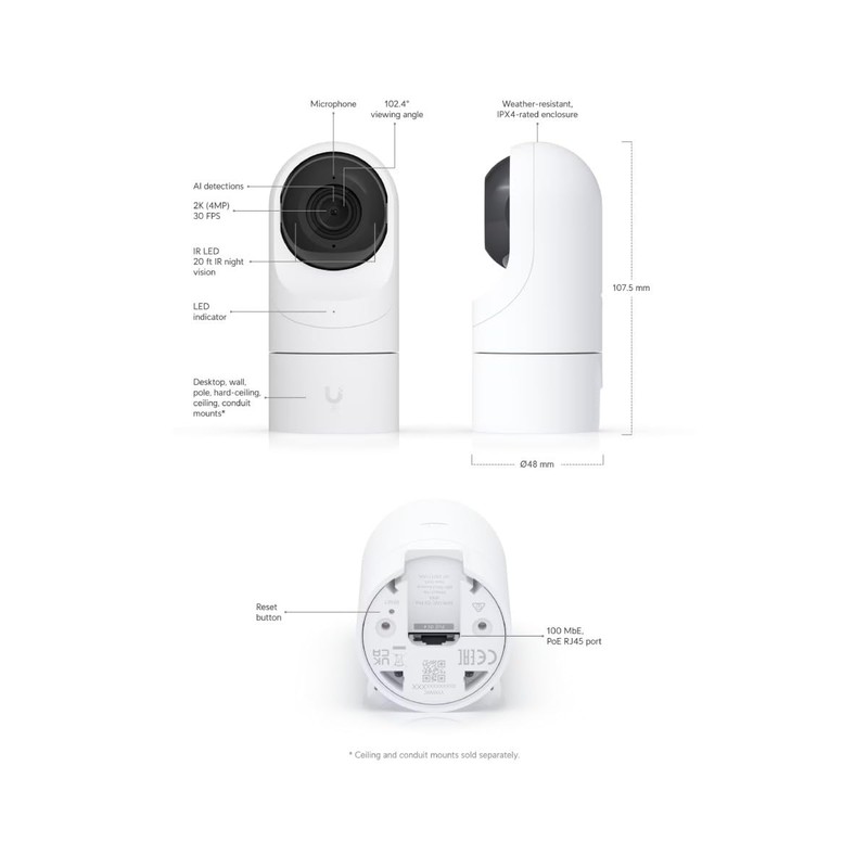 IP Camera UBIQUITI UVC-G5-FLEX UNIFI Protect