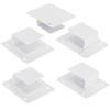 5pcs Wall Shelf Tube Holder Stainless Steel Bar Mount Bracket