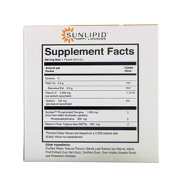SunLipid Liposomal Vitamin C with MCT Oil, 30 Packets, 0.17 fl oz (5 ml) Each