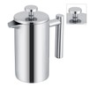 350ML Double Wall Stainless Steel Coffee Maker French Press Tea