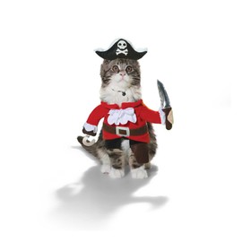 Bootique Pirate Costume for Cats, X-Small