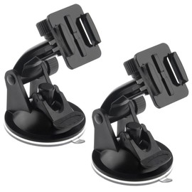 ThtRht 2 Pack Suction Cup Mount with Quick Release Buckle Clip Socket Stand Holder for Hero Fusion DJI Osmo Action Camera Car Windshield Windowscreen Kayak Vehicle Window