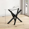 FUSHIAIPTC 30 Inch Metal Table Legs, Heavy Duty Desk Legs