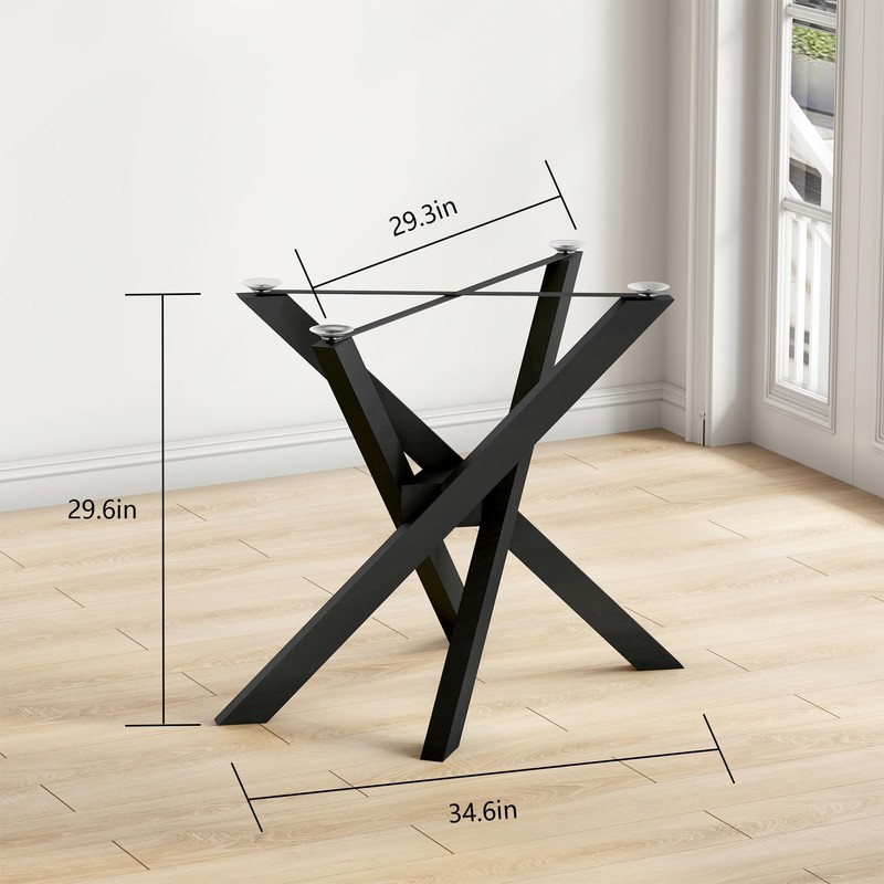 FUSHIAIPTC 30 Inch Metal Table Legs, Heavy Duty Desk Legs