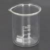 10 Pcs Laboratory Glass Beaker 50ml Thick Experimental Graduated Cylinder
