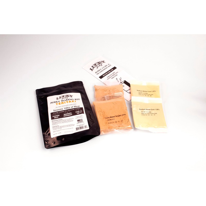 Lucky Jerky Teriyaki DIY Jerky Seasoning and Cure Kit -