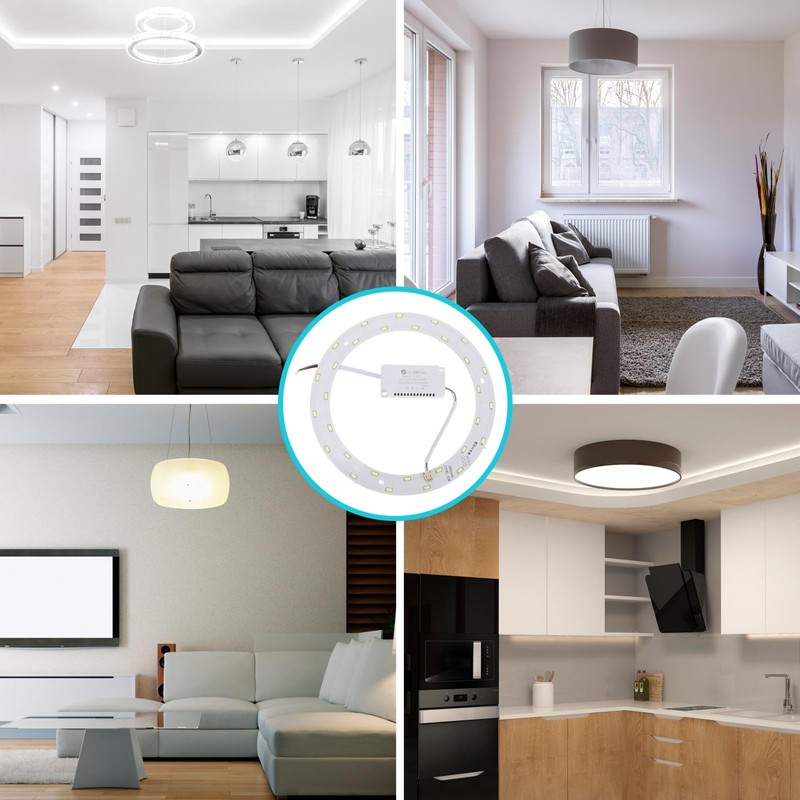 DOITOOL 15W SMD 5730 30-Led Magnetic Circular Led Ceiling Light