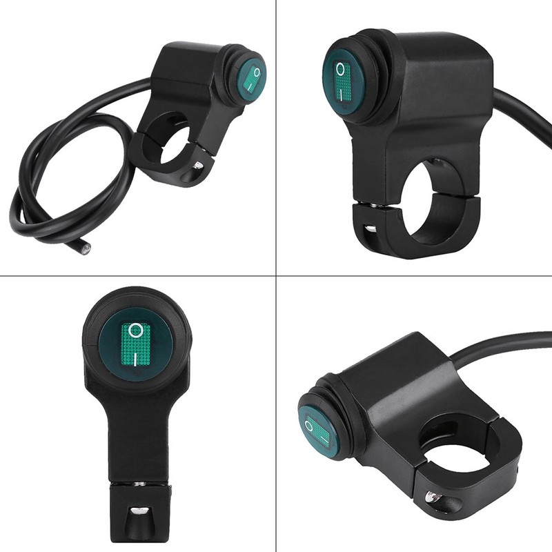 Interruptor de faros para moto 12V Universal 22mm Impermeable Interruptor