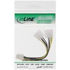 InLine® 26628 °C Power Adaptor Internal, 2x 4-Pin to 8-Pin