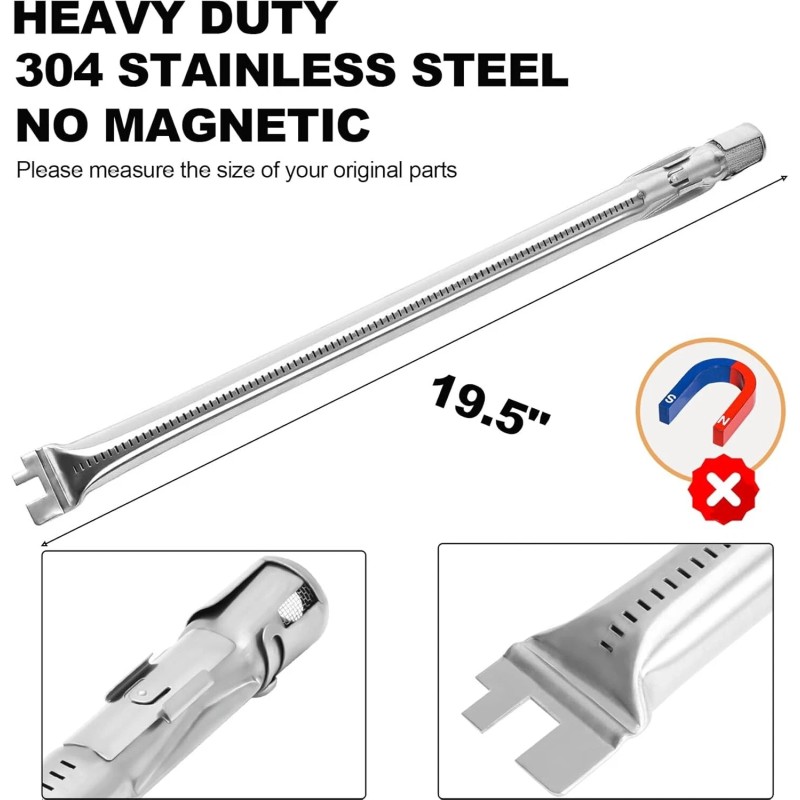 For Weber SafBbcue Genesis E-330 Grill 4 Burner Tubes Replacement