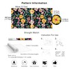 HAOKHOME Peel and Stick Floral Wallpaper Boho Black/Yellow/Fuchsia/Green Removable Wall