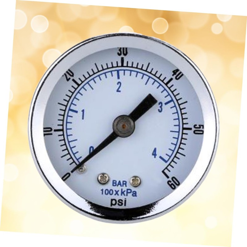 Mikinona Psi Pressure Gauge Dial Dual Scale Pressure Gauge for
