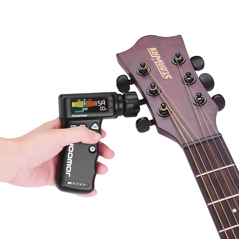 JOWOOM T2 Multi-functional Smart Guitar Tuner Peg String Winder for
