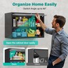 Metal Wall Cabinet with Up-Flip Door, 21.7" H Mounted Storage