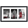 Fixwal 8x14 Collage Picture Frame with Three Openings for Displaying