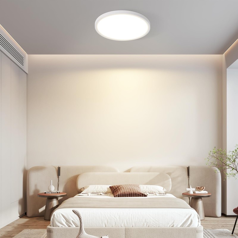 ZMH Ceiling Light LED Ceiling Light Flat Diameter 18 cm