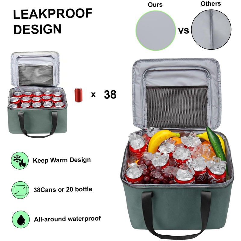 GDNasist Car Trunk Organizer and Storage with Removable Leakproof Cooler