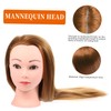 Healeved Golden Hair Styling Mannequin Head Cosmetology Practice Tool for