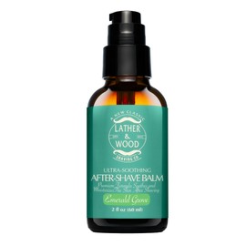 Best After-shave Balm, Emerald Grove Scent, Premium Aftershave Lotion, Soothes and Moisturizes Face after shaving, Does Not Dry The Skin, Eliminates Razor Burn For A Silky Smooth Finish