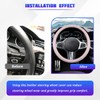 14.5-15 Inch Steering Wheel Cover Non-Slip Leather, Pink