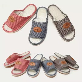 사무실슬리퍼 실내화 지압슬리퍼 발안마 [브라운] Office Slippers Indoor Shoes Acupressure Slippers Foot Massage [Brown]