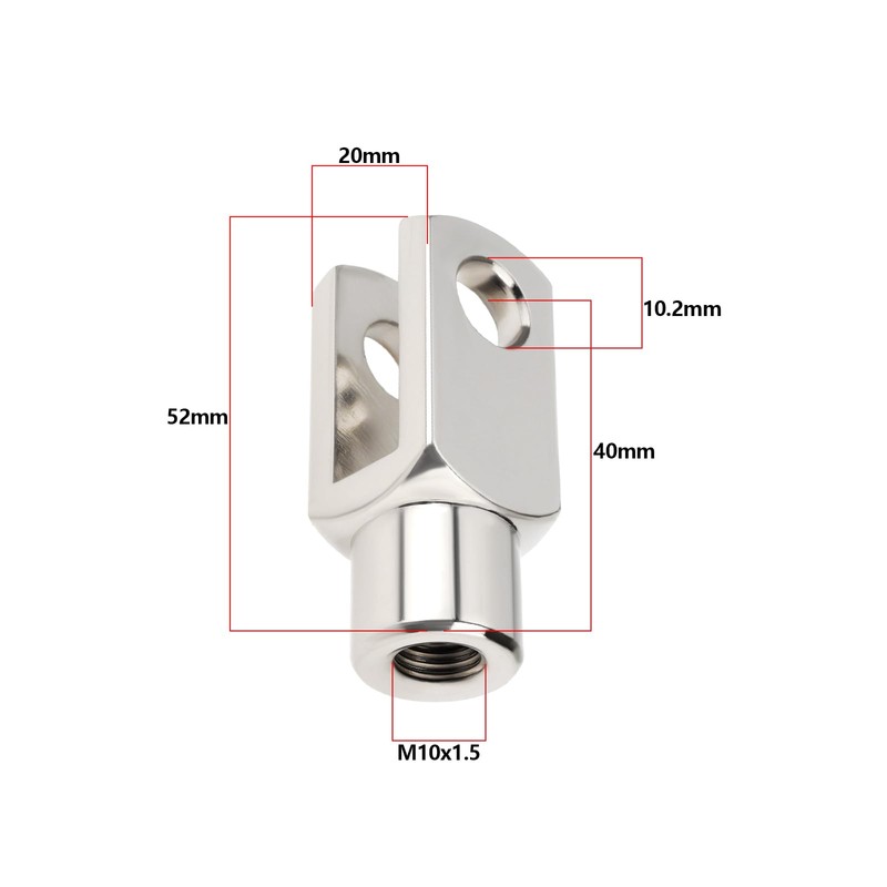 Briny River Pack of 4 M10 x 1.5 Right Hand