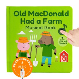 Cali's Books Old MacDonald Had a Farm Music Book for Toddlers 1-3 Years Old - Nursery Rhymes Musical Books, Interactive Baby Sound Book, Singing Toy for Children Girls, Learning Song Toys Toddler Boys