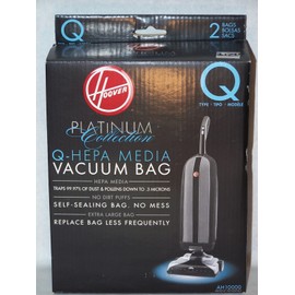 (Ship from USA) Hoover Genuine Platinum Collection Type Q Hepa Vacuum Bags AH10000 2 pack /ITEM#H3NG UE-EW23D278748